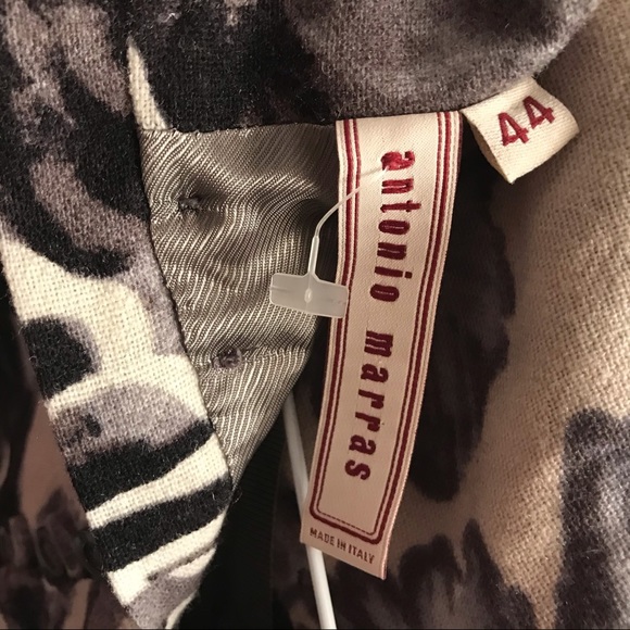 Antonio Marras Dark Floral Checkered Dress Sz 44 - Picture 13 of 15